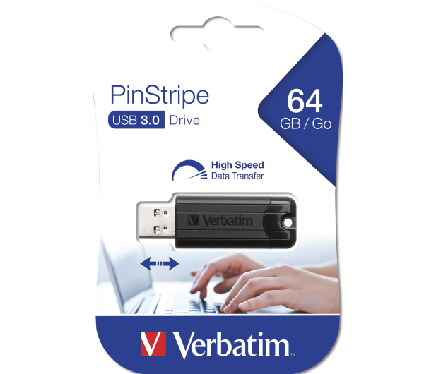 Verbatim 64GB PinStripe USB 3.0 - 1190700 - zdjęcie 6